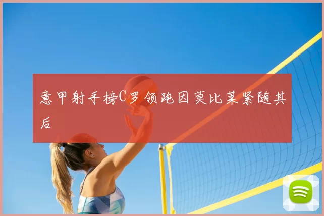 意甲射手榜C罗领跑因莫比莱紧随其后